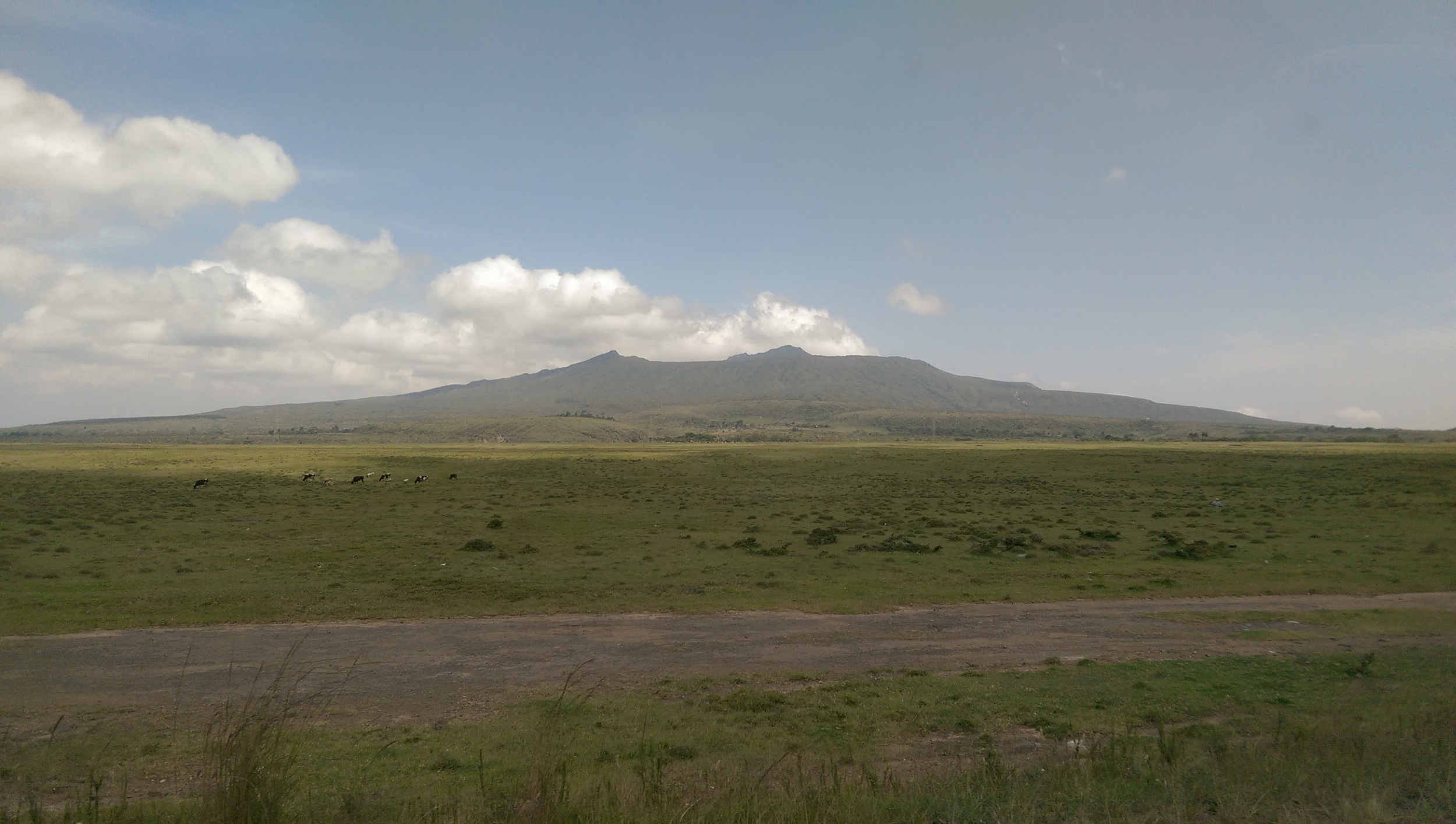 Mt Longonot in the Rift Valley north west of Nairobi