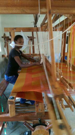 This is Miracle at Helping Hands. The blur is due to the fact that she is working.