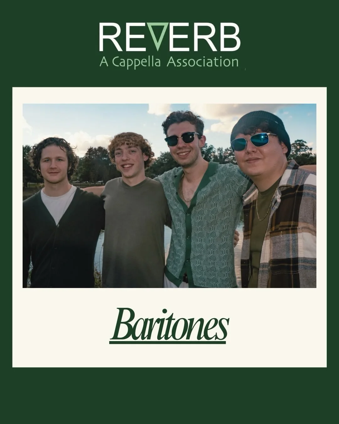 Next up on the Introduction Docket is our amazing baritone section, which also features the first of our exec board! :) 

📸: @makaylaltaylor