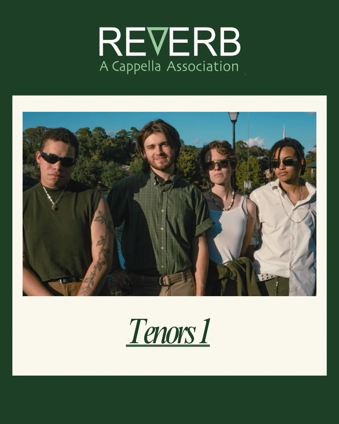 Last (but certainly not least) is our fabulous Tenor 1 section! We hope you liked learning about us 'Verbs as much as we liked sharing :) More Reverb updates are coming soon...Many things in the pipeline....Watch this space.....🪲🎤🫵

📸: @makaylalt