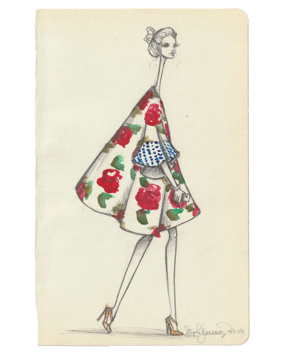 stephanie-j-schiller-fashion-art-pencil-watercolor-red-rose-coat-gold-heels-web.jpg