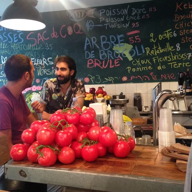 Fresh veggies abound at Miznon photo courtesy of Stacey Pedersen Keating