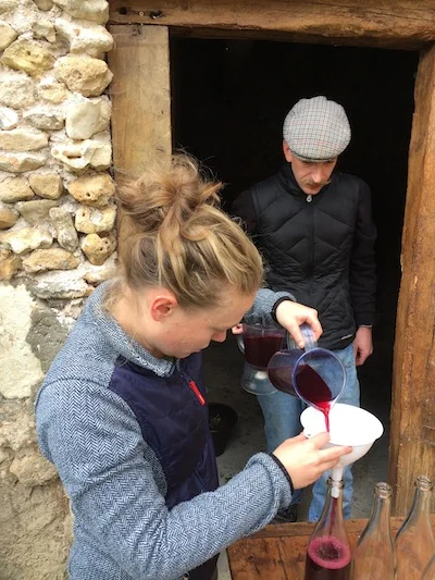 Bottling our Gamay
