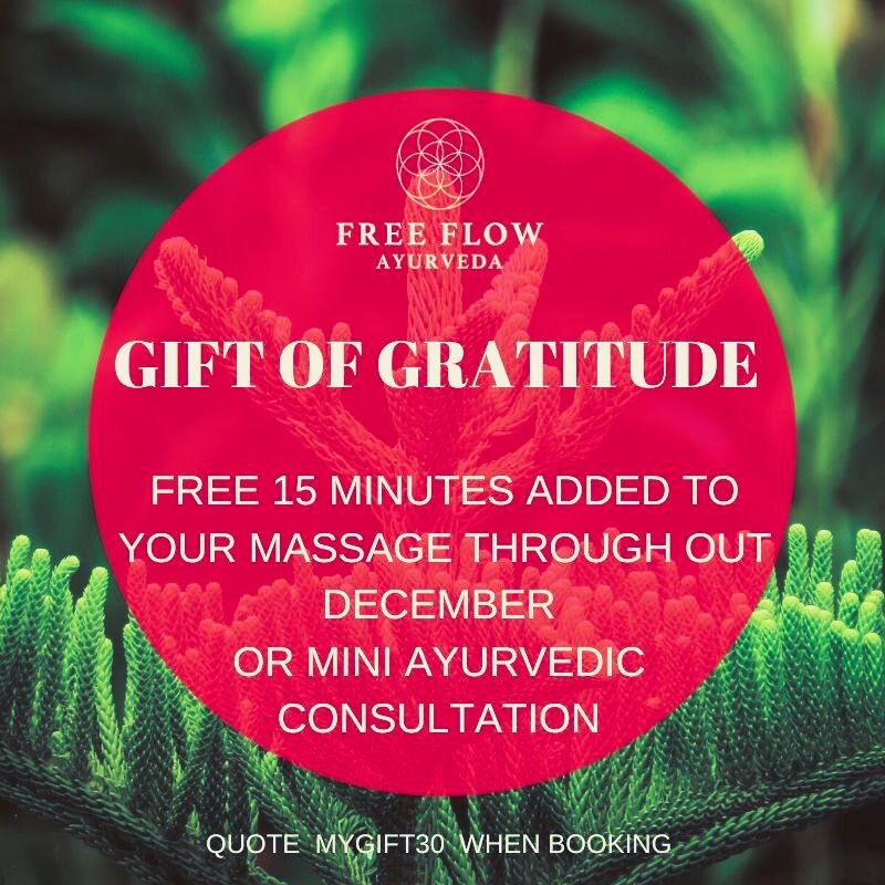 HEALTHY & STRESS FREE CHRISTMAS + GIFT FROM THE HEART — Free Flow Ayurveda