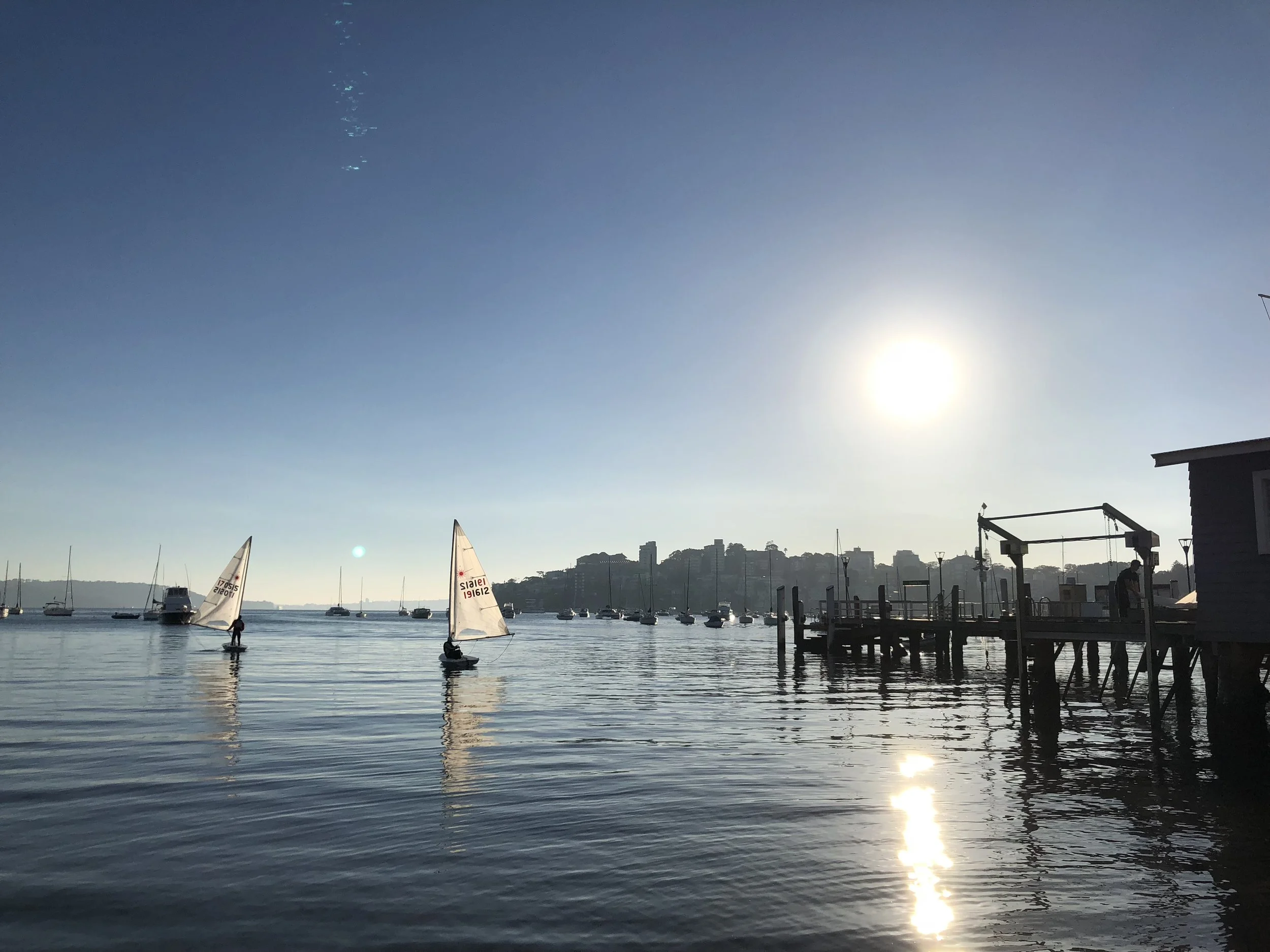 A perfect start to our Winter Series. Light winds inside Double Bay, gave way to a perfect 10 knots on the course. 