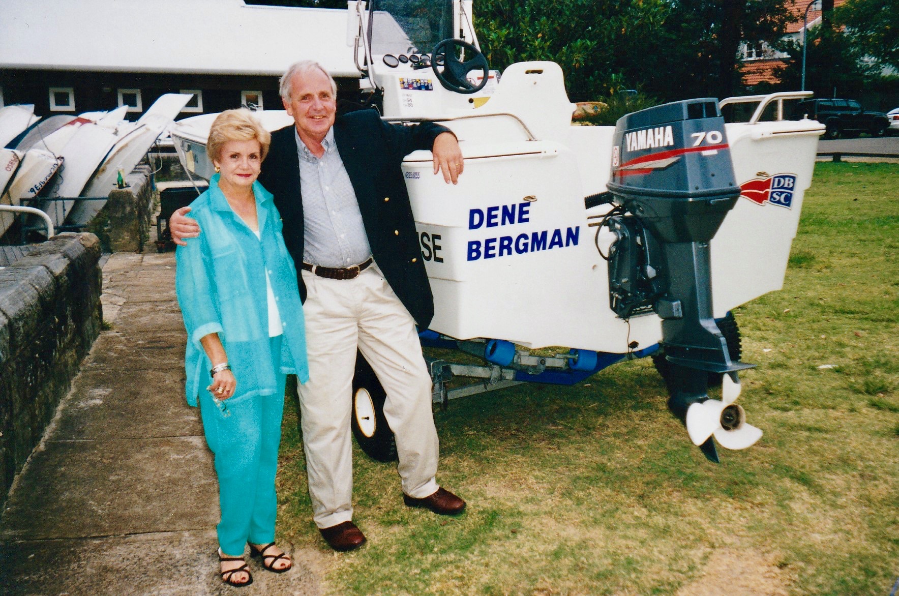 Andrea and Dene with the First Bergman, 2001.
