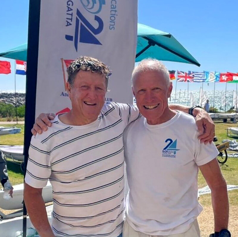 2024 ILCA 6 &amp; ILCA 7 Masters World Championship report from our Vice Commodore Rod Barnes:

The Adelaide Worlds were spectacular.

Some of us did some training in the week leading up to the event under the guidance of Mark Bethwaite.  As well as 