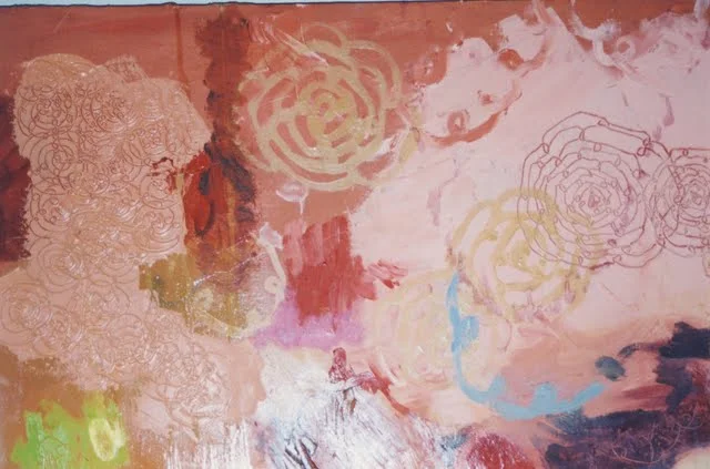  Senior Exhibition:  Balance , detail, oil on wood, range approx. 5' x 8' or 6' 