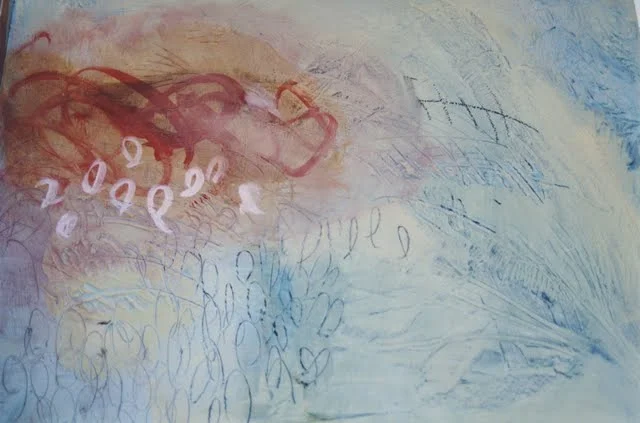  Senior Exhibition:  Balance , detail, oil on wood, range approx. 5' x 8' or 6' 