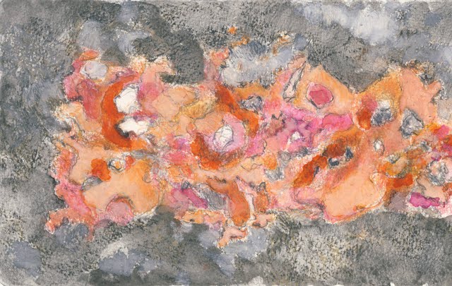  2010, mixed media on paper, 8" x 5" 