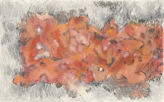  2010, mixed media on paper, 8" x 5" 