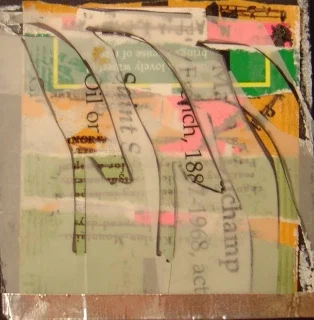   prep xxx , 2007-2008, mixed media on mat board, 3" x 3" 