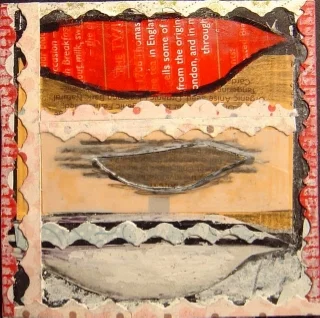   prep xviii , 2007-2008, mixed media on mat board, 3" x 3" (unavailable) 