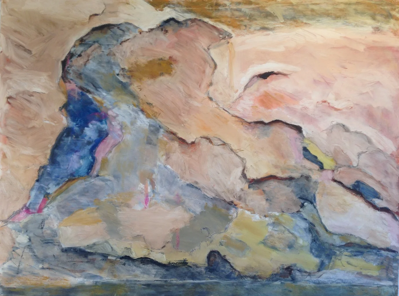   Resistance , 2014, oil on wood, 24" x 18" 