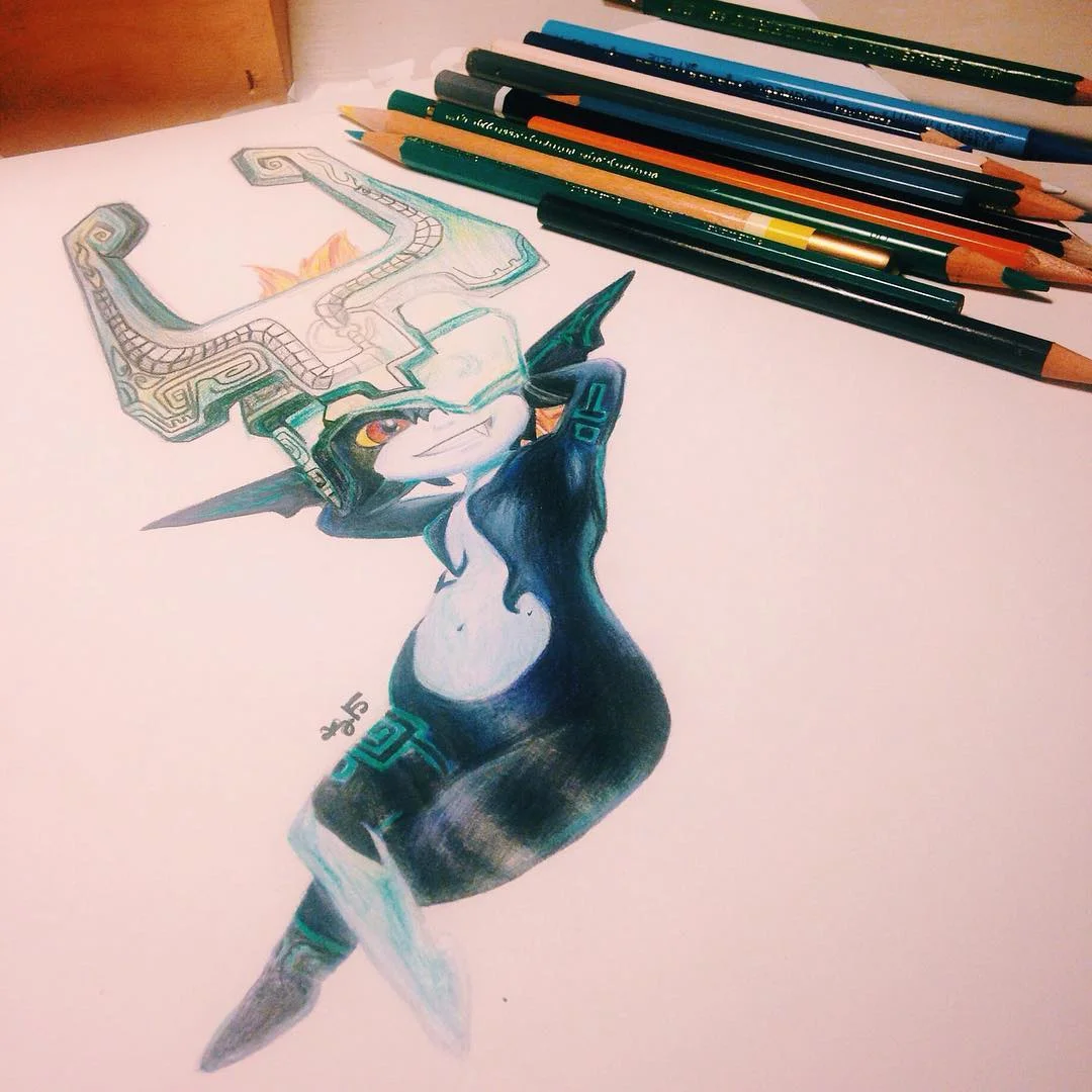 almost there&hellip; #midna #zelda #nintendo #art #coloredpencil #twilightprincess #🎮 #✏️