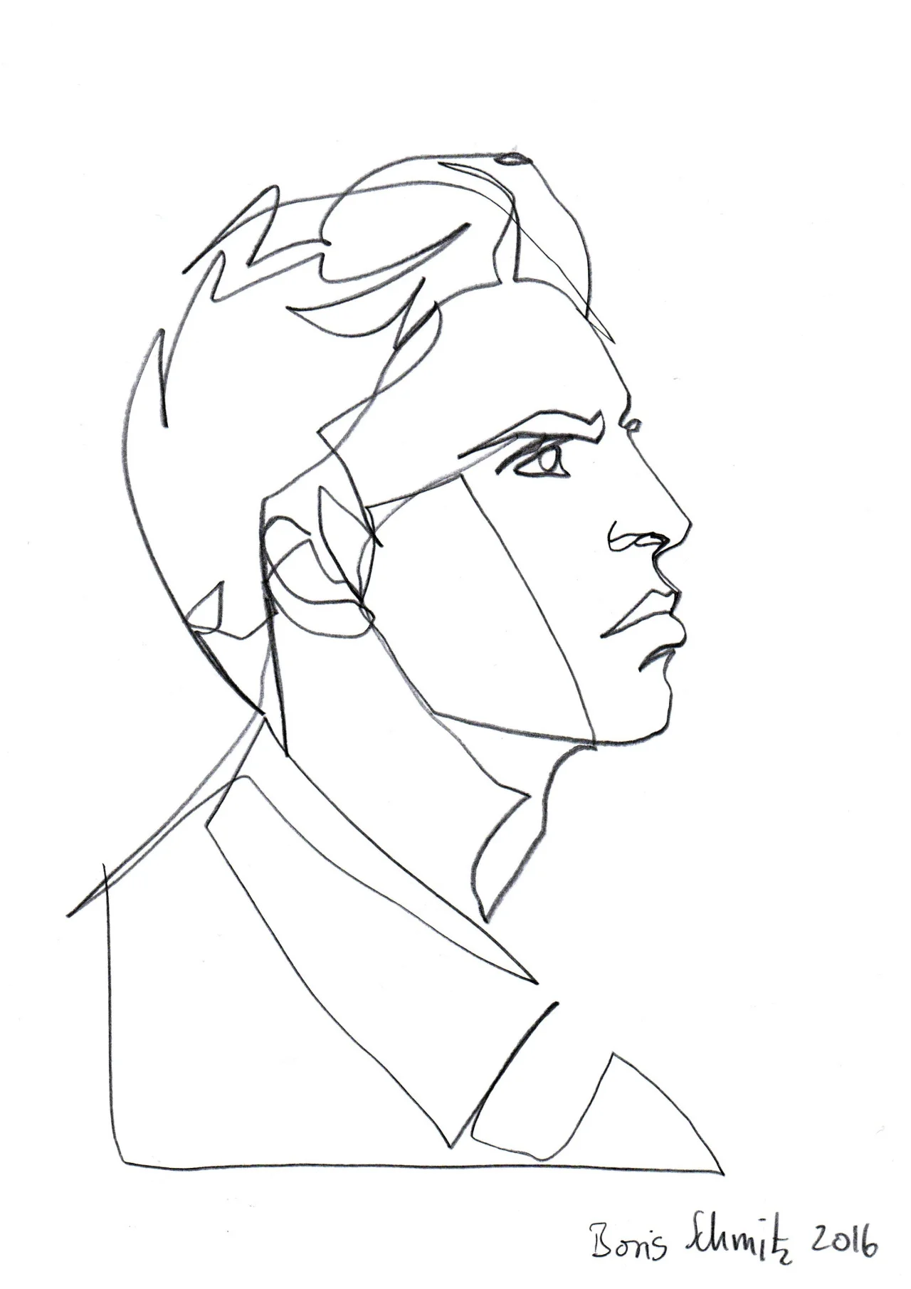 borisschmitz:



“Gaze 382″, continuous line drawing by Boris Schmitz