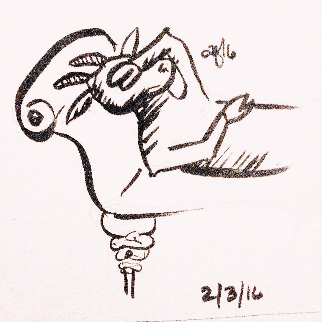a fainting goat #sketch #art #ink #✍🏼 #🐐 #642thingstodraw