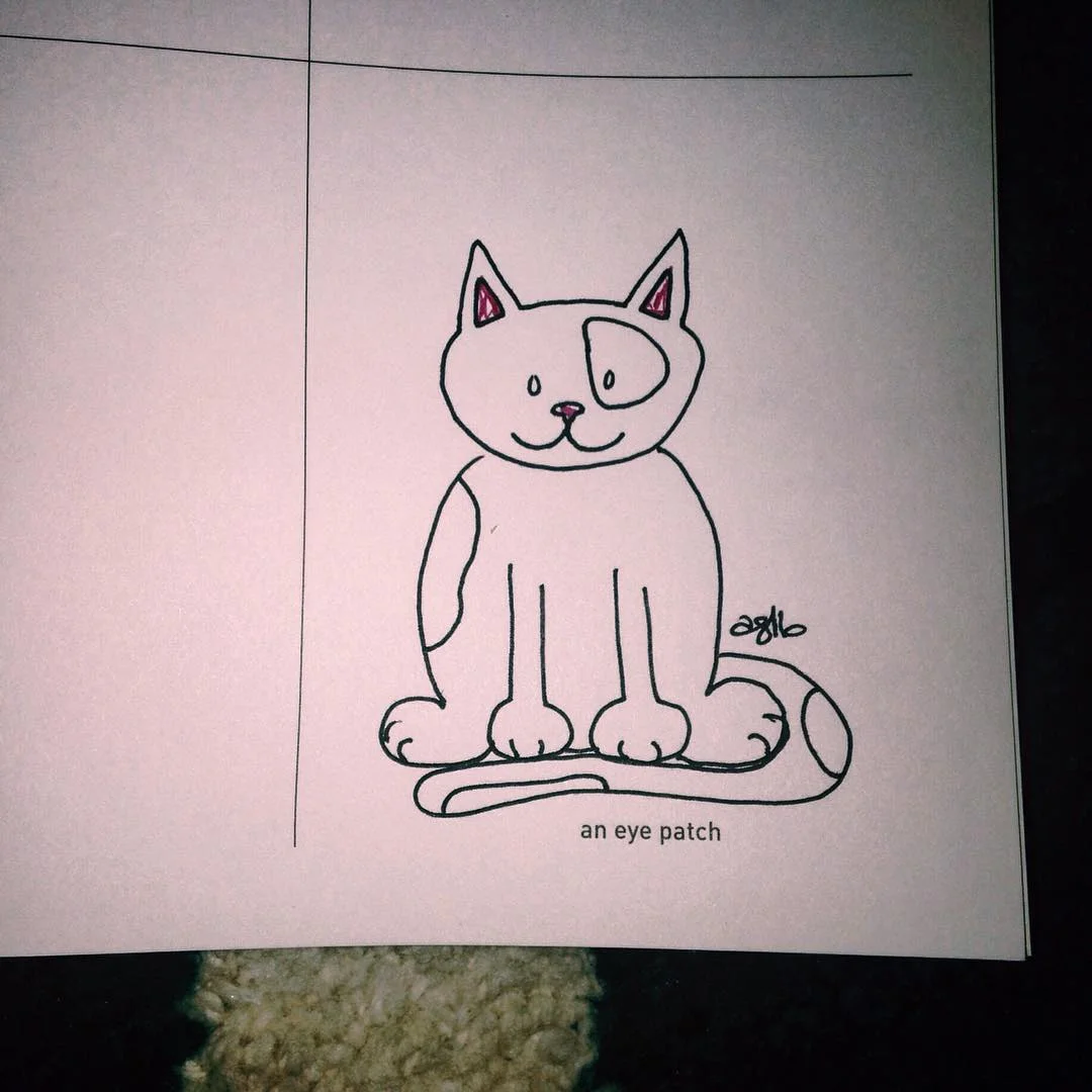 an eye patch #642thingstodraw #🖋 #😏 #🐱