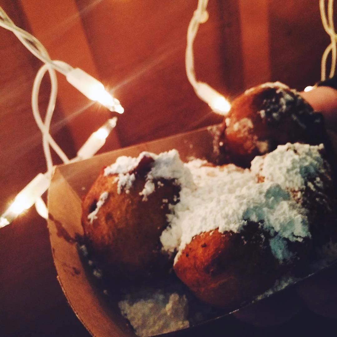 fried oreos at the festival of lights #newyearnewfood #christmasmiracle