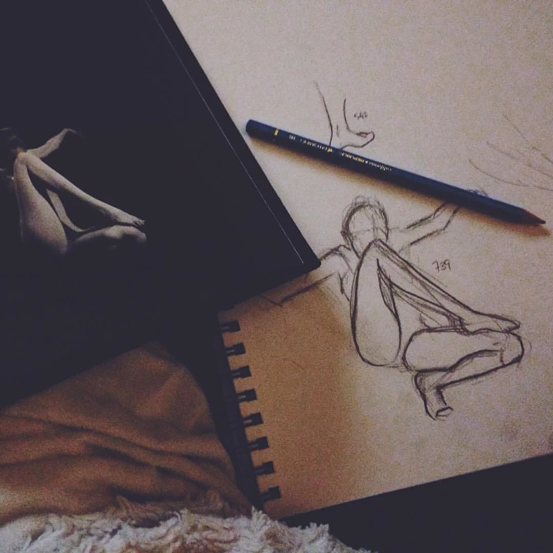 Study of Pose 739 #art #sketch #✏️
