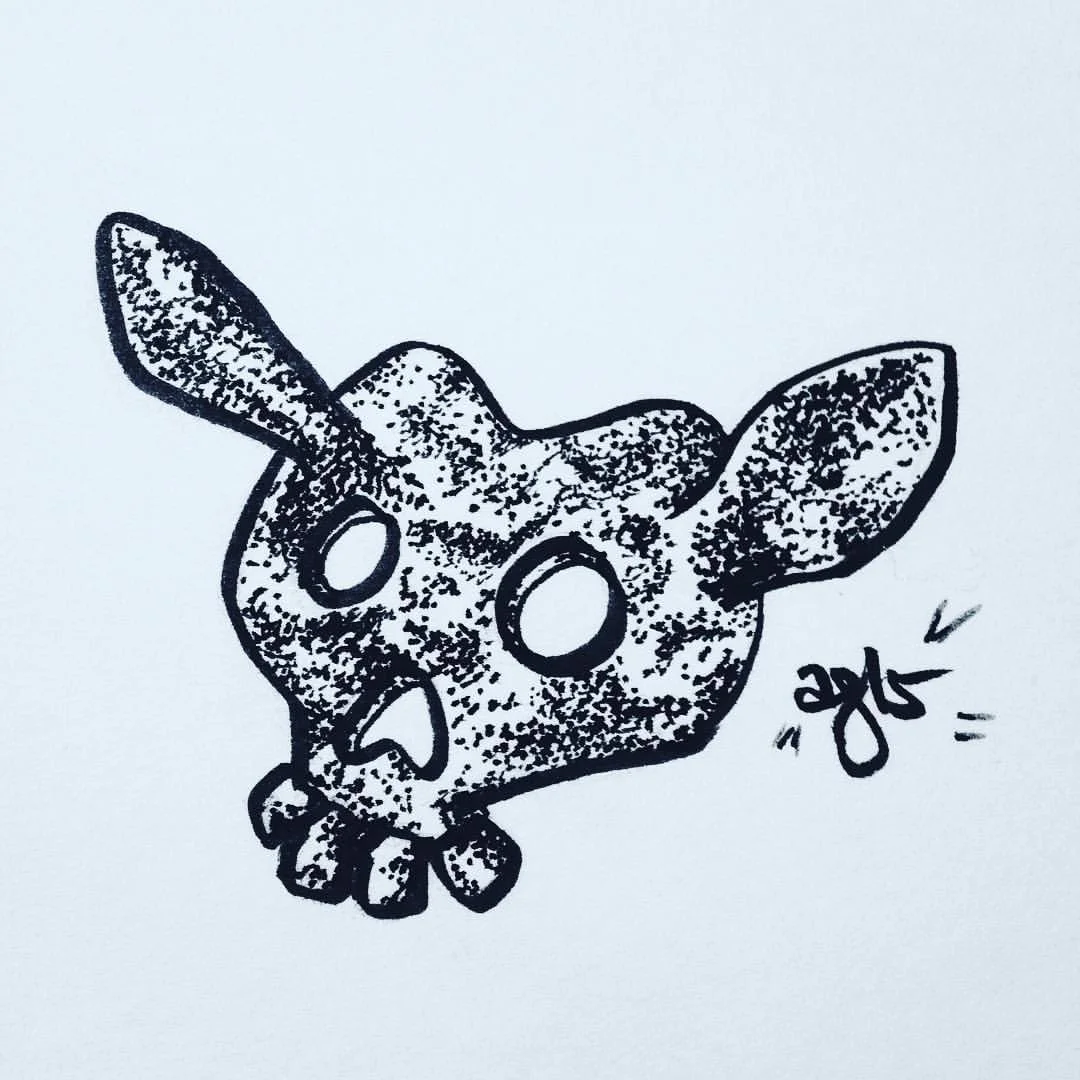 spoopy drawing time&hellip; skull mask from zelda ocarina of time! #halloween #inktober #🖋 #💀 #🎮