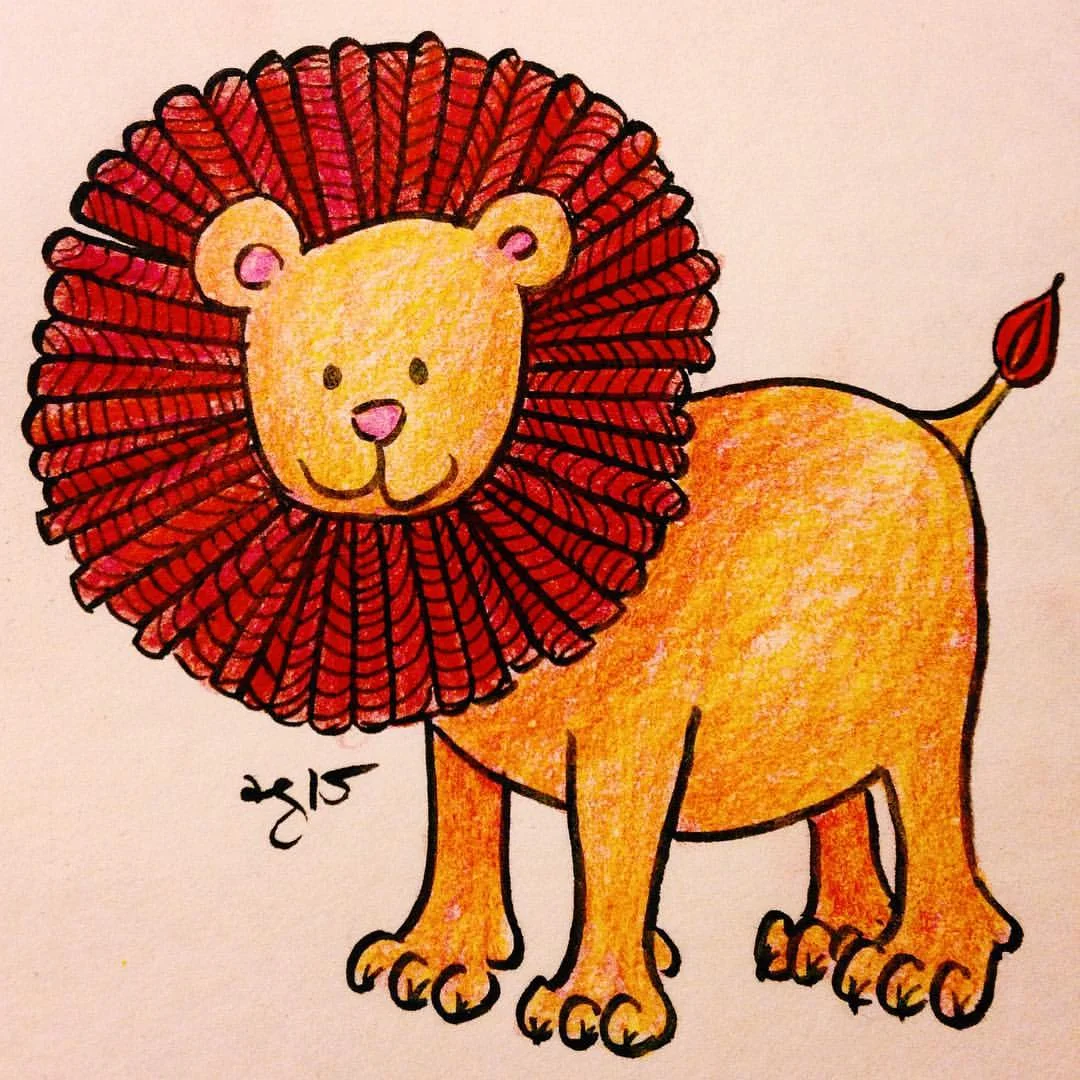 Licorice Lionnnn 💕💕 #inktober #✒️