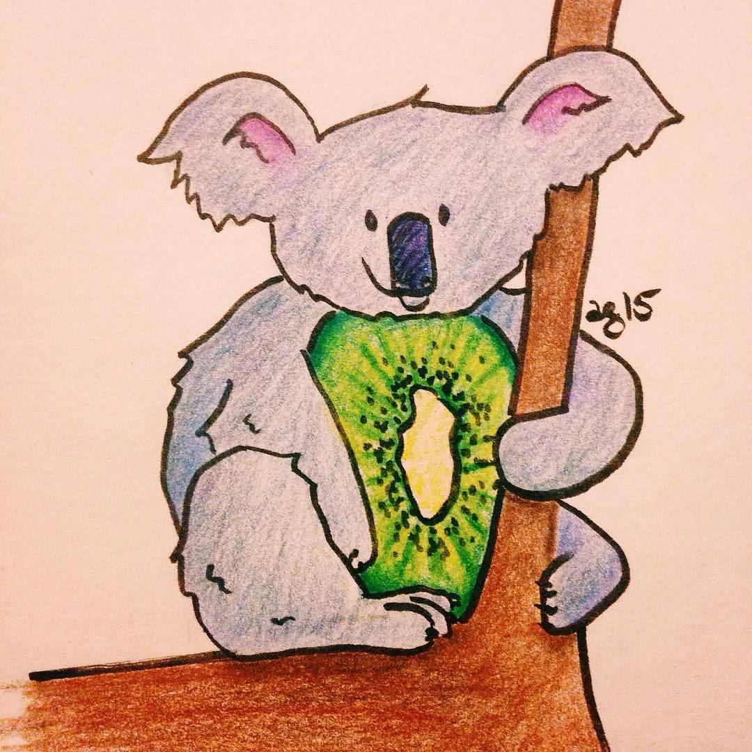 Kiwi Koala! #inktober #✒️ #🐨