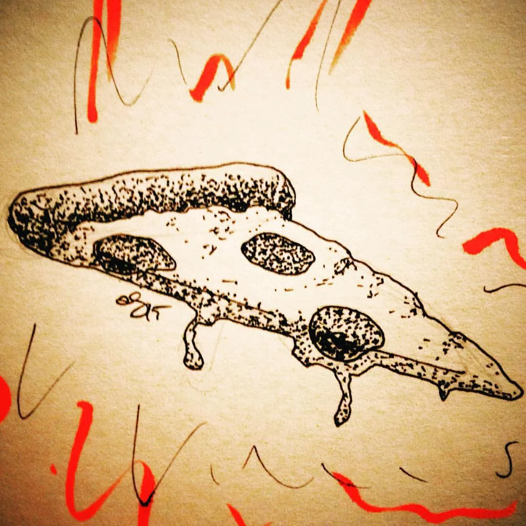 Ode to Slice Night #🍕 #inktober