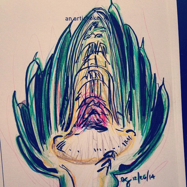 An artichoke #642ThingsToDraw #VSCOcam