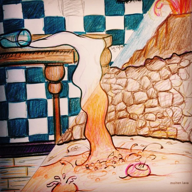 Spilled Milk/Molten Lava #642ThingsToDraw #christmas #VSCOcam