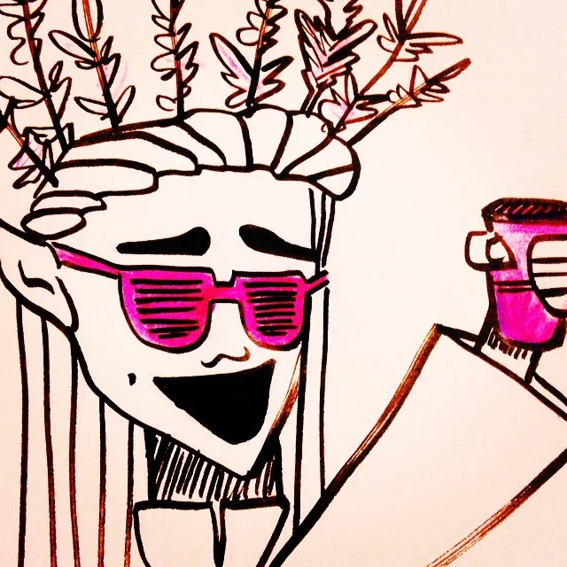 Just heard of Party Thranduil, so, meet tonight&rsquo;s #inktober submission. #lotr #party #thranduil #elves #mirkwood #vscocam cc @blythe_russo @brakglass