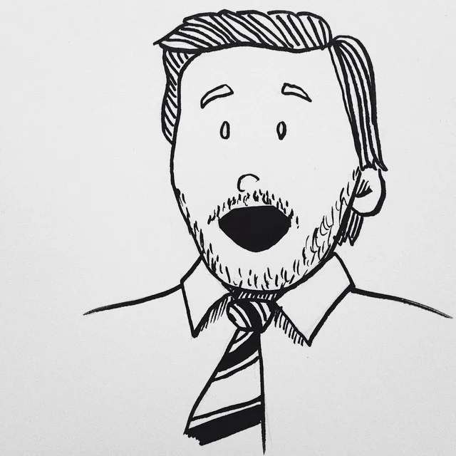 In keeping with the theme, here is Andy Dwyer for #inktober. (Made possible by @artsnacks.) #vscocam