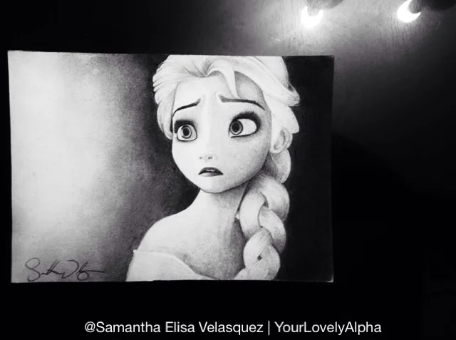 yourlovelyalpha:

Elsa | Frozen by Samantha Elisa | Tumblr
