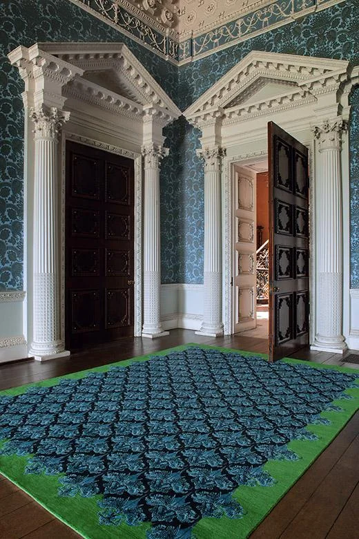 Photo from LOVE Magazine; rug by Jonathan Saunders x The Rug Company