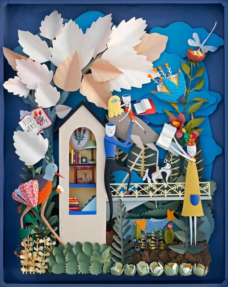 laughingsquid:

Beautiful Sculptural Cut Paper Art by Elsa Mora