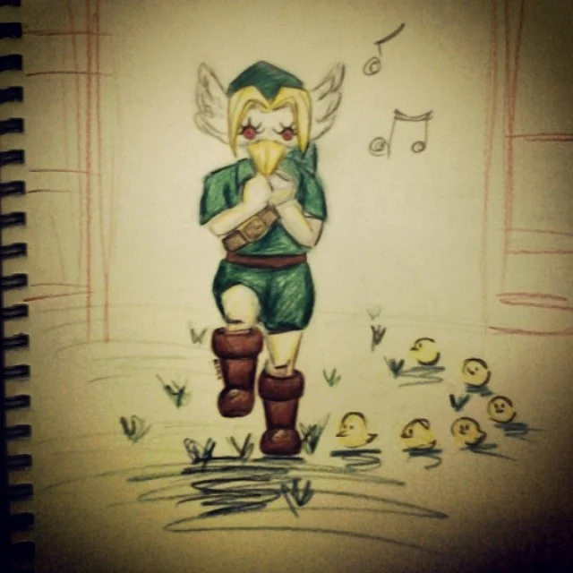 Trying out my new Christmas sketchbook