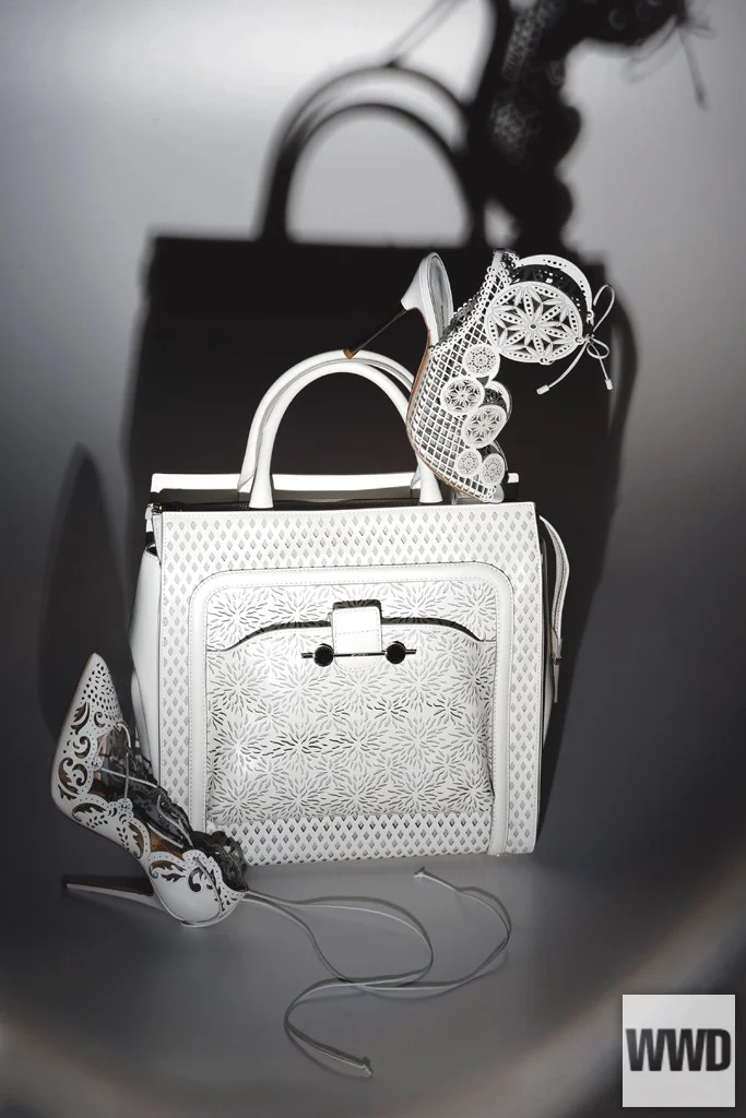 womensweardaily:

Spring 2014 Accessories Trend: Prime Cuts
Photo by George Chinsee
Nicholas Kirkwood’s kid leather sandal, Jason Wu’s calf leather tote and Christian Louboutin’s leather and PVC pump.