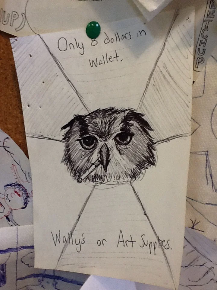 fyeahartstudentowl:

Found this on the wall in a popular sandwich shop in Olympia, Washington, called Wally’s.