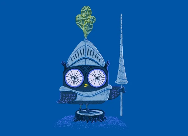 &ldquo;Knight Owl&rdquo;
via Threadless