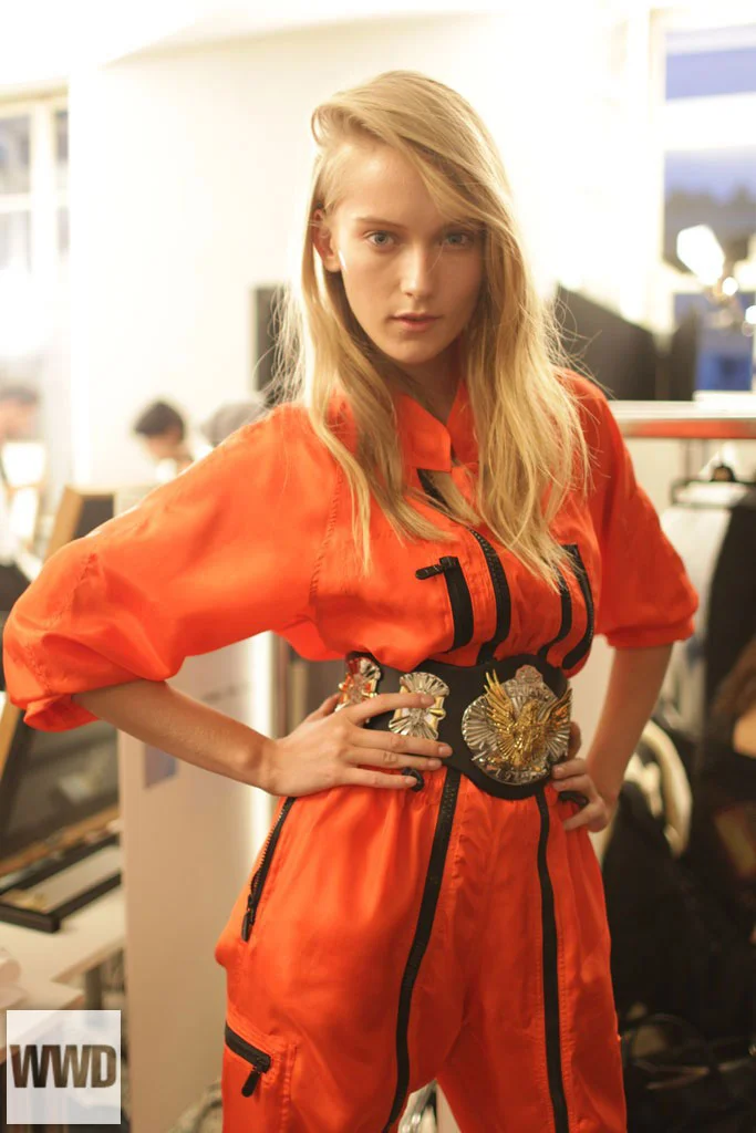 womensweardaily:


Backstage at Emilio Pucci RTW Spring 2014
Photo by Kuba Dabrowski
