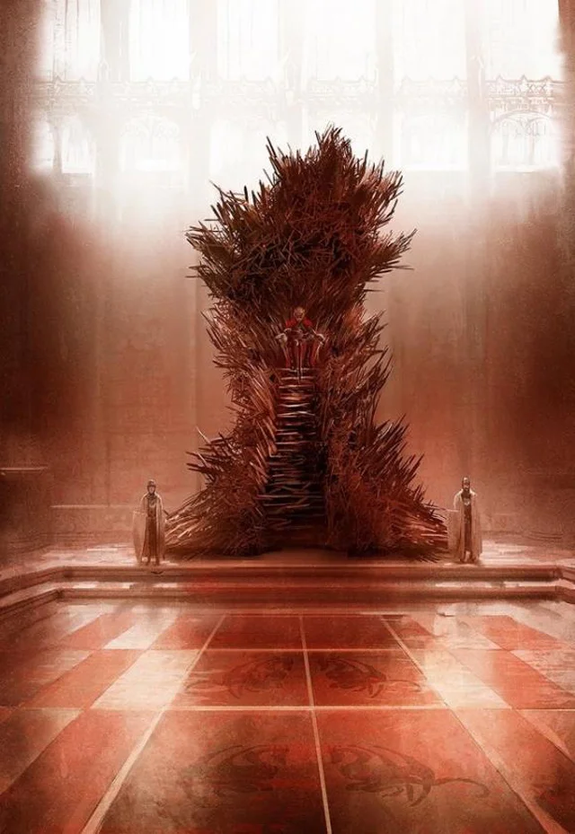 bglass:

George R. R. Martin posted on his Livejournal this piece of artwork by Marc Simonetti, depicting what the ‘real’ Iron Throne looks like.

I like that he posted this on his LIVEJOURNAL almost as much as I like the picture.