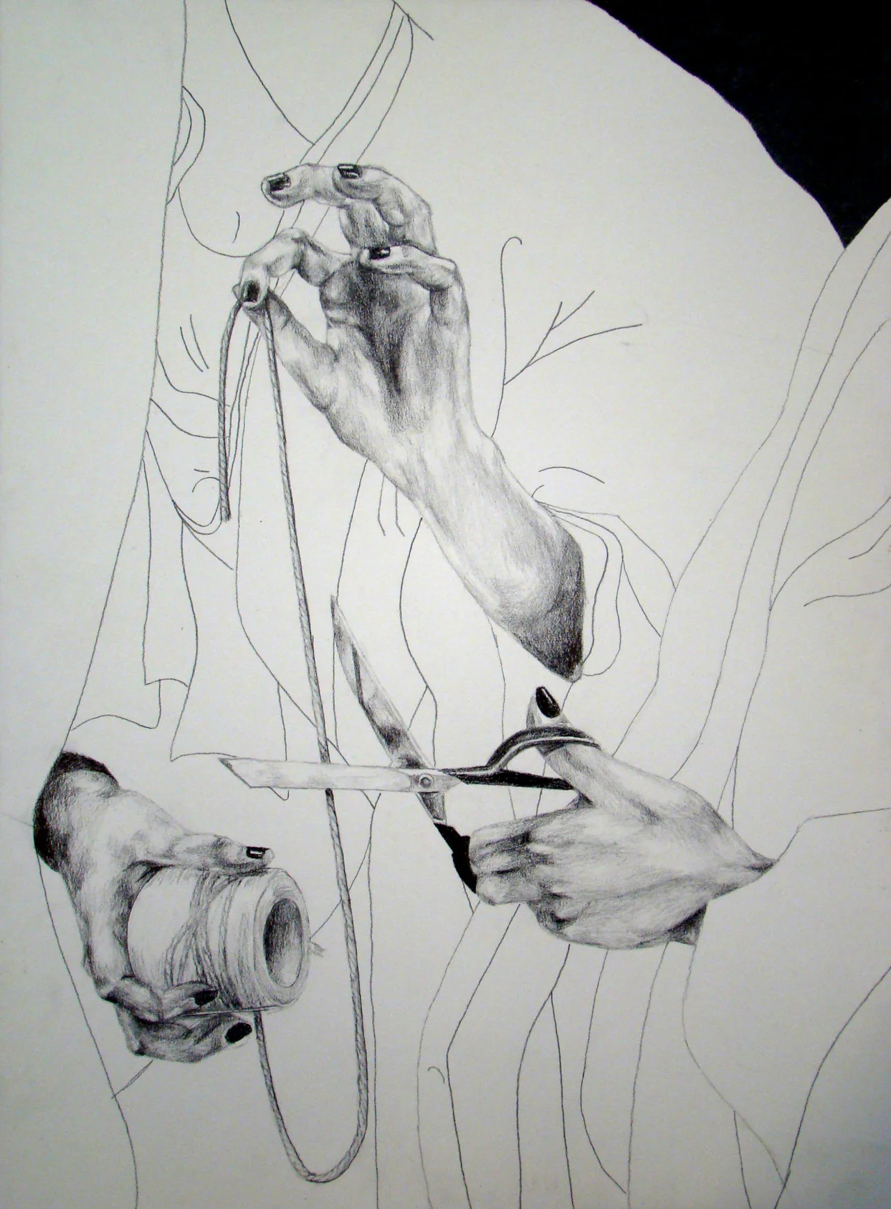 eatsleepdraw:

The Fates by Dawn Carr
Graphite