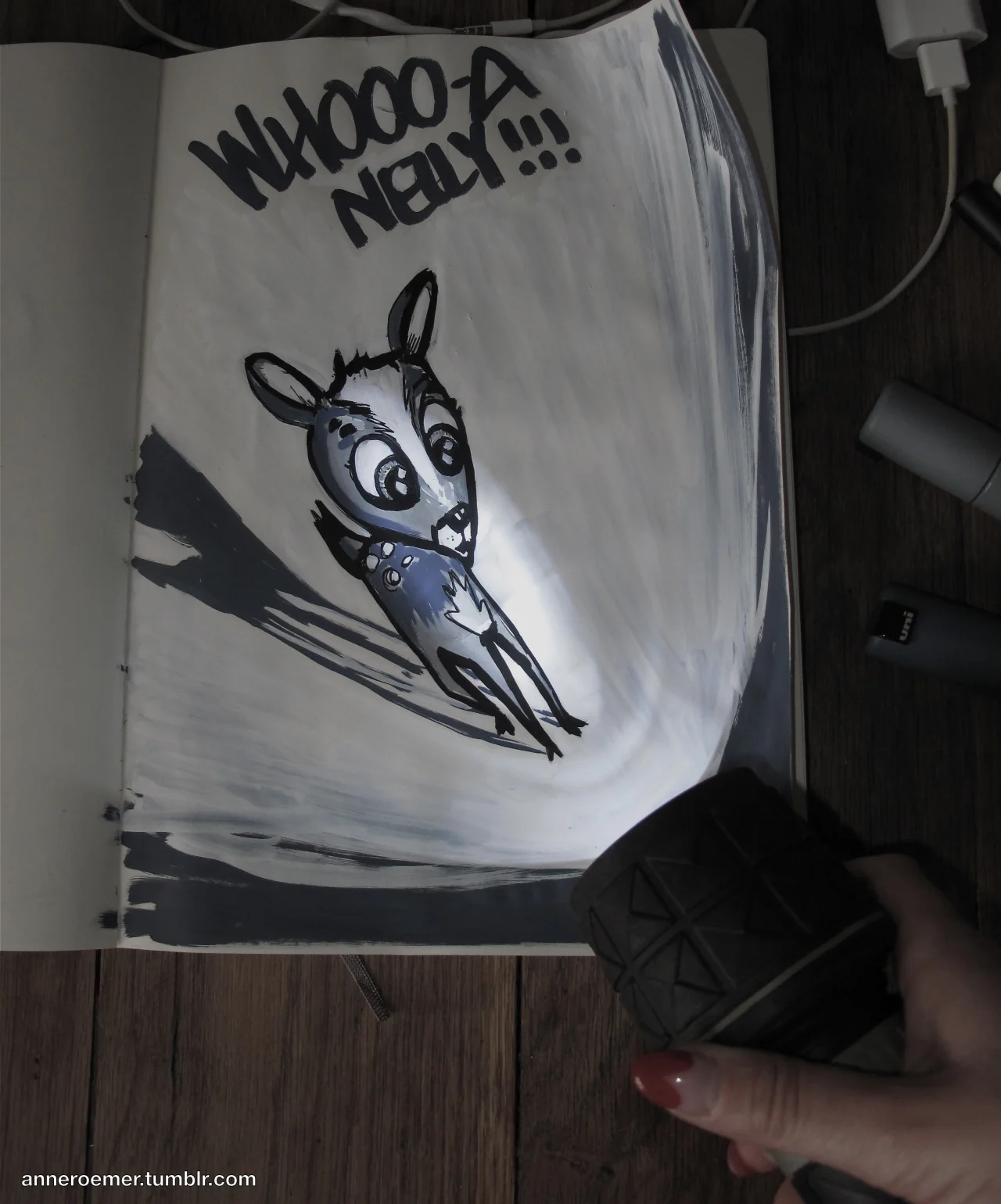 fuckyeahmoleskines:

Whoooa Nelly!!!
anneroemer.tumblr.com
