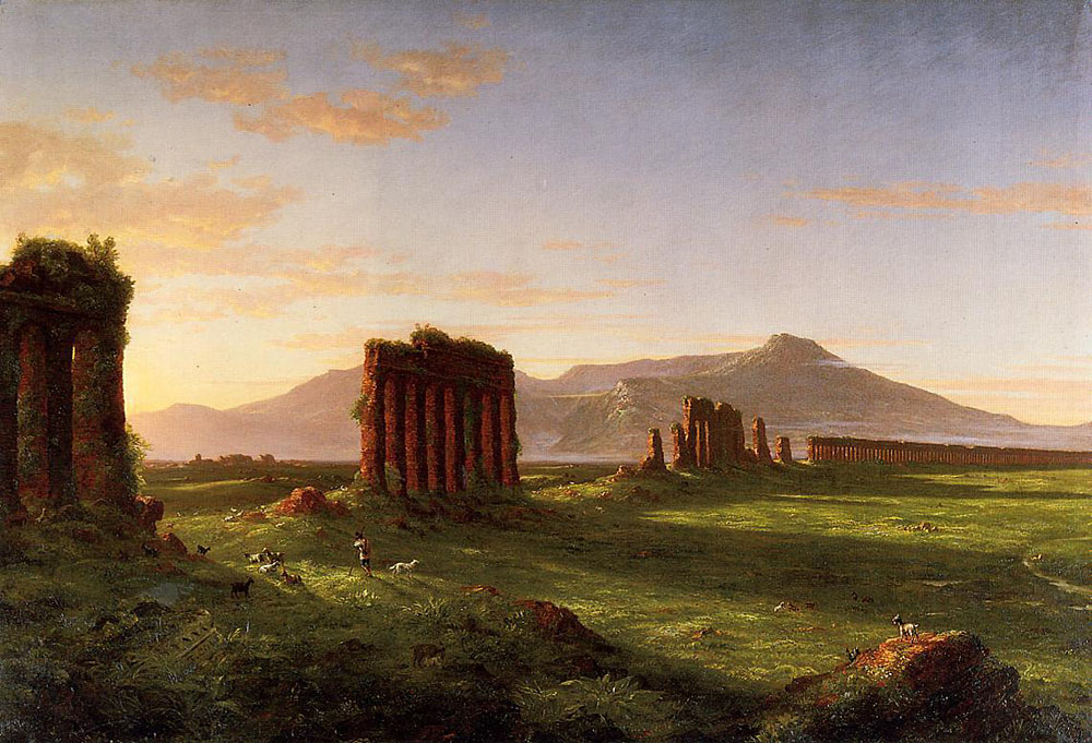 cavetocanvas:

Thomas Cole, Roman Countryside, 1843