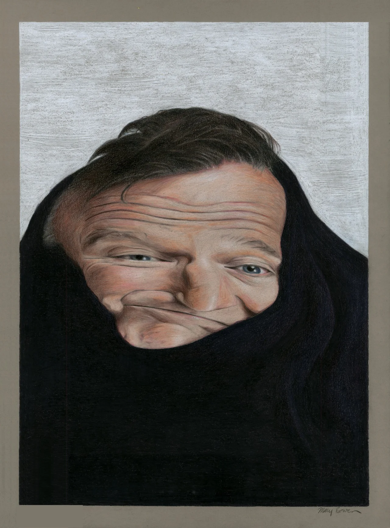 eatsleepdraw:

A warped Robin Williams, done in Prismacolor colored pencils.