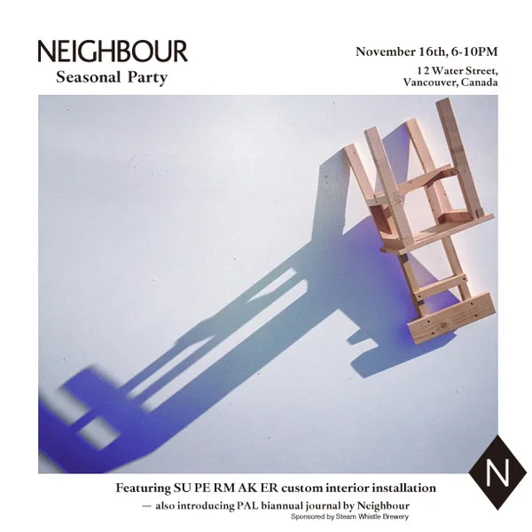 jasonrens:

2x4 chair installation 
series of 7 for Neighbour | Vancouver, B.C.
2012