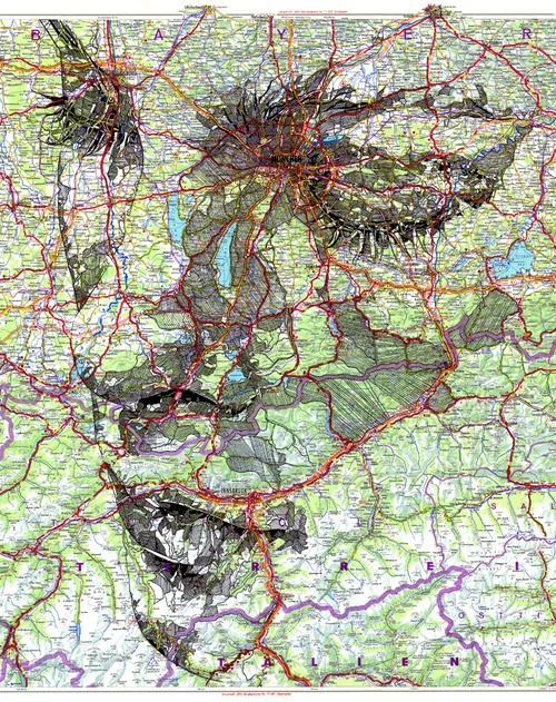 alexandersamantha:

“Portraits on a Map”, Ed Fairburn