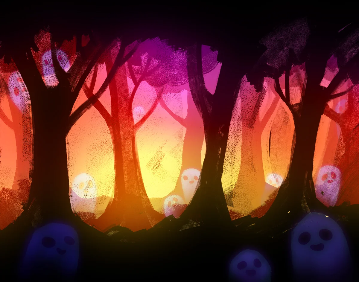 nedroidcomics:

No one knows for sure how Happy Ghost Woods got its name
