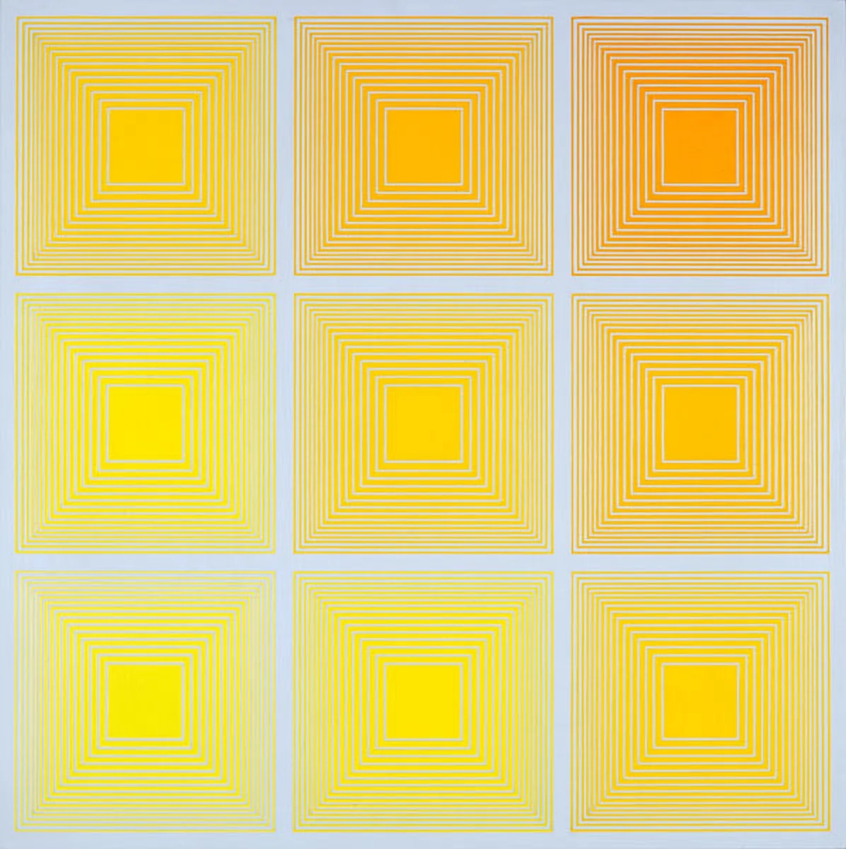 ymutate:

Richard Anuszkiewicz: Sunrise 24 x 24 inches acrylic on masonite
found at dwigmore.com, posted by ymutate
