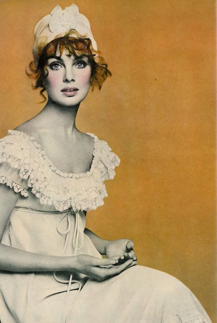 maliciousglamour:

Heroines All - A Romantic CharadeVogue US, April 1968Photographer: Richard AvedonModel: Jean Shrimpton 